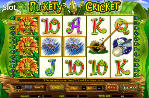 Скрин5. Rickety Cricket слот