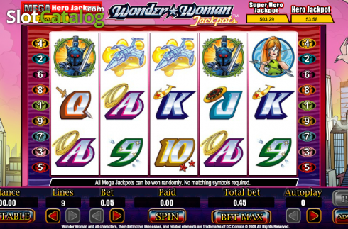 Скрин4. Wonder Woman Jackpots слот