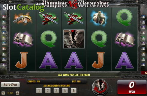 Скрин3. Vampires vs Werewolves слот
