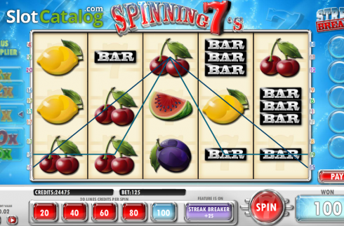 Скрин5. Spinning 7's слот