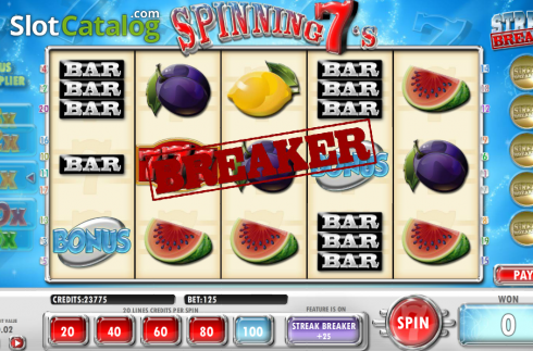 Скрин6. Spinning 7's слот