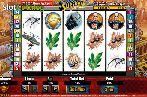 Скрин4. Superman Jackpots слот