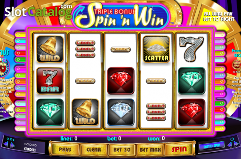 Скрин4. Triple Bonus Spin 'n Win слот