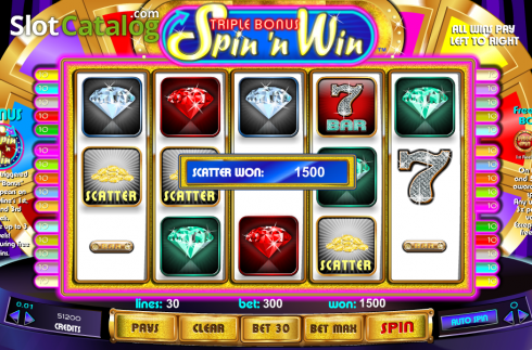 Скрин5. Triple Bonus Spin 'n Win слот