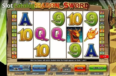 Скрин3. Dragon Sword слот