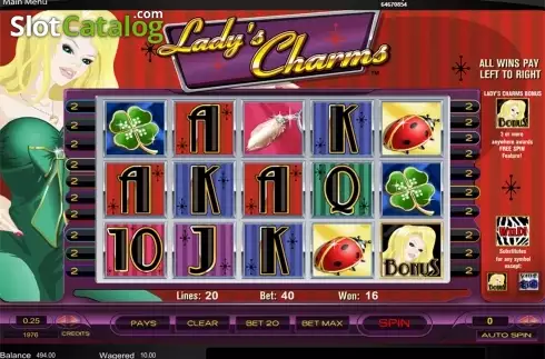 Скрин2. Lady's Charms слот