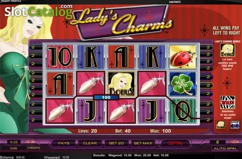 Скрин3. Lady's Charms слот