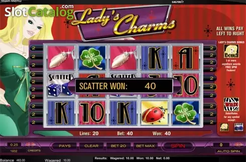 Скрин4. Lady's Charms слот
