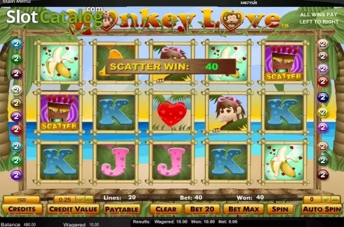 Скрин3. Monkey Love слот