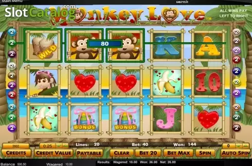 Скрин5. Monkey Love слот