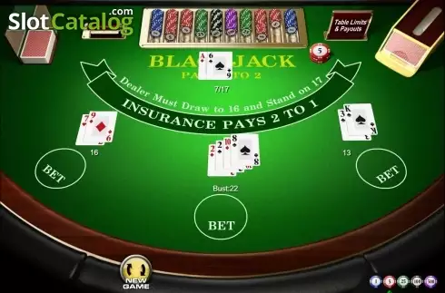 Скрин3. Blackjack (Amaya) слот