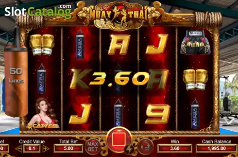 Скрин3. Muay Thai (Ameba) слот