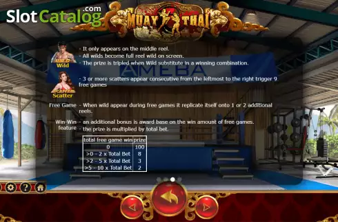 Скрин6. Muay Thai (Ameba) слот