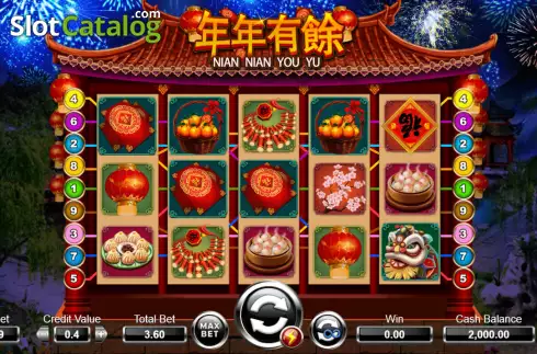 Скрин2. Nian Nian You Yu (Ameba) слот