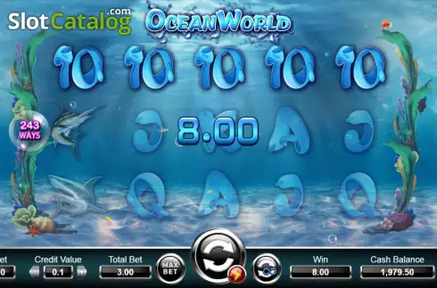 Скрин3. Ocean World слот