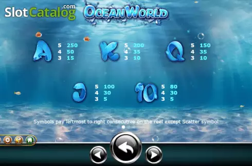 Скрин7. Ocean World слот