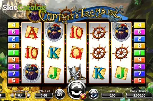 Скрин2. Captain's Treasure (Ameba) слот
