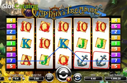 Скрин4. Captain's Treasure (Ameba) слот