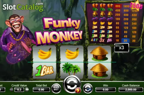 Скрин2. Funky Monkey (Ameba) слот