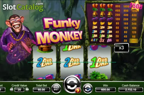 Скрин3. Funky Monkey (Ameba) слот