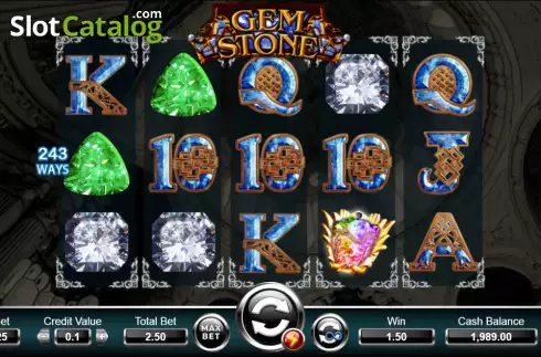 Скрин2. Gemstone (Ameba) слот