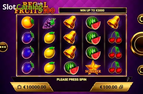 Скрин2. Regal Fruits 100 слот