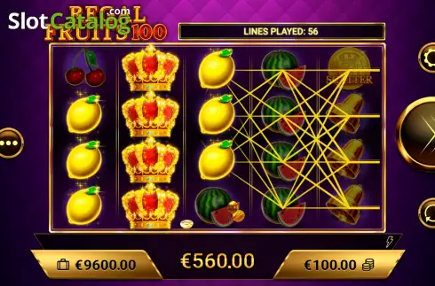 Скрин3. Regal Fruits 100 слот