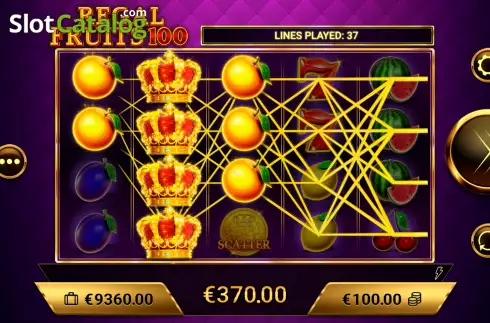 Скрин4. Regal Fruits 100 слот