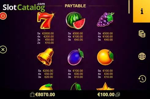 Скрин7. Regal Fruits 100 слот