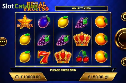 Скрин2. Regal Fruits 5 слот