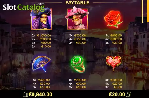 Скрин6. Carnevale di Venezia слот