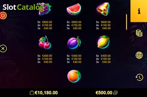 Скрин6. Amigo Multifruits слот