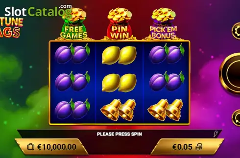 Скрин2. Fortune Bags слот