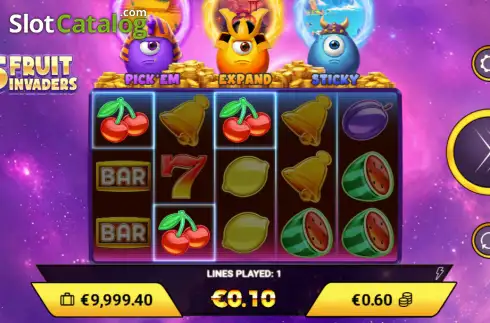 Скрин3. 5 Fruit Invaders слот