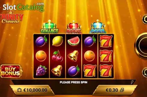 Скрин2. Trinity Crowns слот