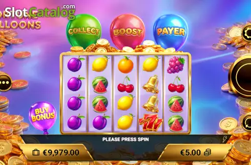 Скрин2. Fortune Balloons слот