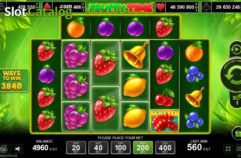 Скрин2. Fruity Time слот