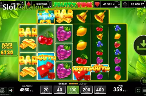 Скрин4. Fruity Time слот