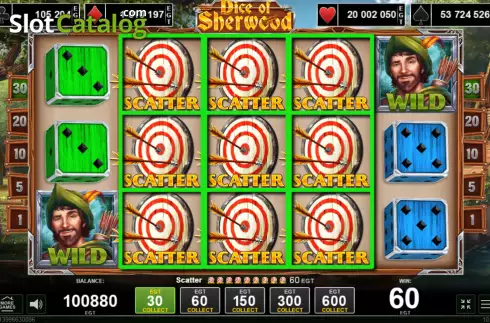 Скрин4. Dice of Sherwood слот
