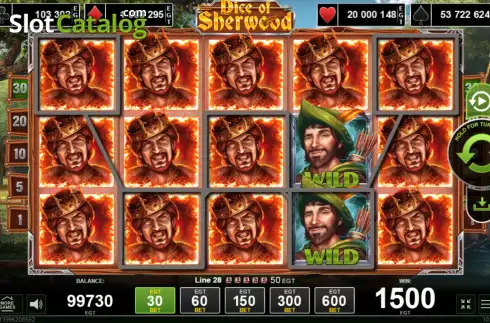Скрин5. Dice of Sherwood слот