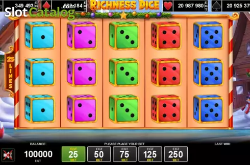 Скрин2. Richness Dice слот