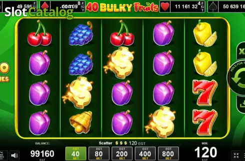 Скрин3. 40 Bulky Fruits слот