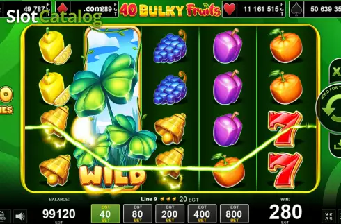 Скрин4. 40 Bulky Fruits слот