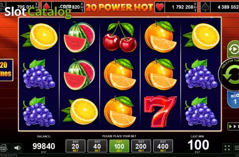 Скрин2. 20 Power Hot слот