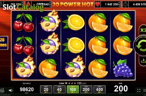 Скрин3. 20 Power Hot слот