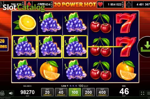 Скрин7. 20 Power Hot слот