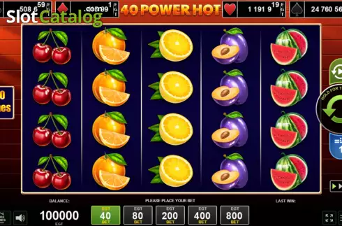 Скрин2. 40 Power Hot слот