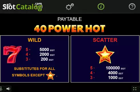 Скрин9. 40 Power Hot слот