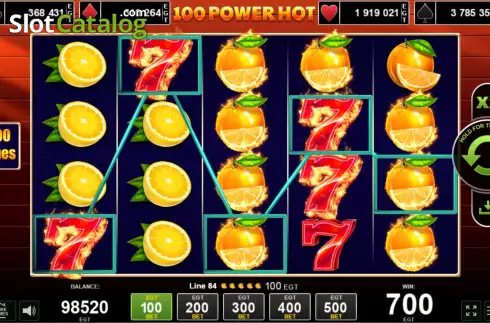 Скрин6. 100 Power Hot слот