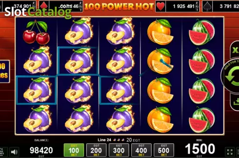 Скрин7. 100 Power Hot слот